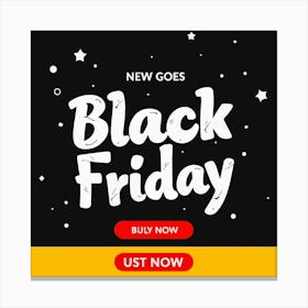 Black Friday Sell Post Templates Design (30) Canvas Print