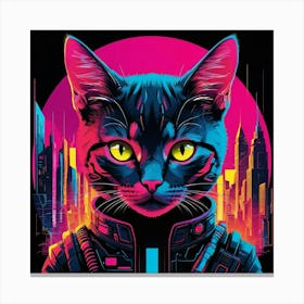 Cat In Space Canvas Print