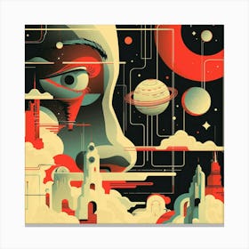 Space City Canvas Print