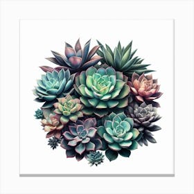 Succulents 1 Canvas Print