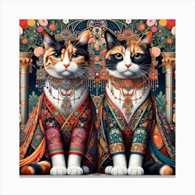 The Majestic Cats 13 Canvas Print