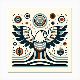 Scandinavian style, Eagle 3 Canvas Print