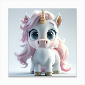Cute Unicorn 853 Canvas Print