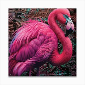 Feathered Chrome Canvas Print