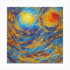 Sun And The Moon Canvas Print