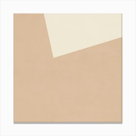 Minimalist Abstract Geometries - Nude 02 Canvas Print