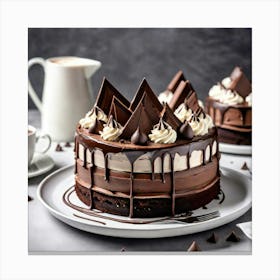 Sweet Treats Triple Chocolate Cake Canvas Print