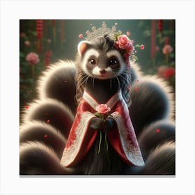 Chinese Raccoon Canvas Print