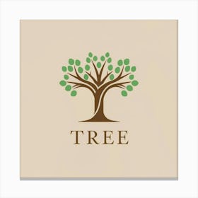 Tree Logo Canvas Print