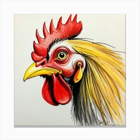 Rooster 27 Canvas Print