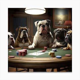 Poker Dogs 19 Canvas Print