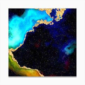 100 Nebulas in Space with Stars Abstract n.046 Canvas Print
