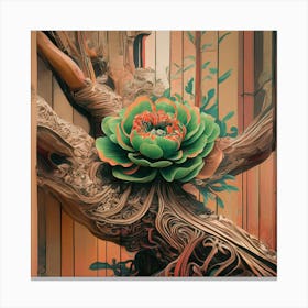 Flower On A Tree Canvas Print