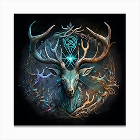 Deer Head Canvas Print