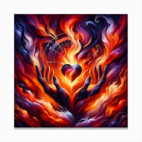 Heart Of Fire Canvas Print