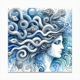 Medusa Smile Wall Art Canvas Print