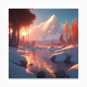 Winter Landscape 1 Canvas Print