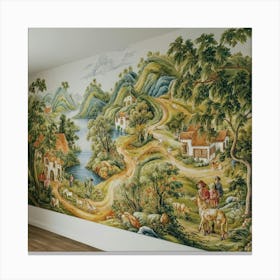 Mural Painting Canvas Print