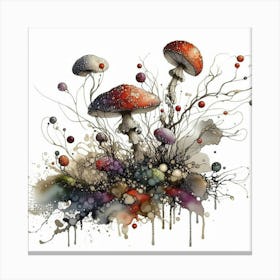 Mushroom Painting 2 Canvas Print
