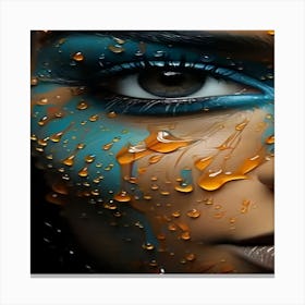 Water Drop Painting Canvas Print