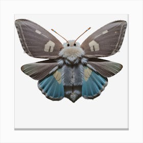 Butterfly Moth On A Black 3 Canvas Print