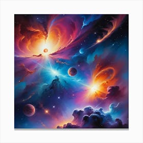 Spaces cape Paintings Art Print Canvas Print