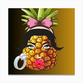 Pineapple Ring Canvas Print