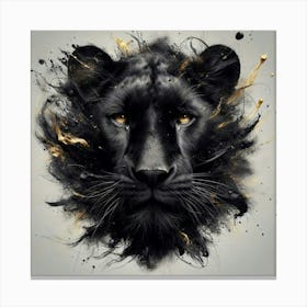 Black Lion Canvas Art Stampe su tela