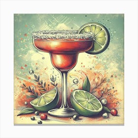 Margarita Cocktail Canvas Print