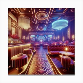 Bar Interior Design Canvas Print