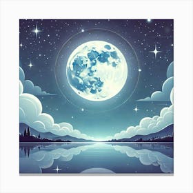 Full Moon In The Sky 26 Canvas Print