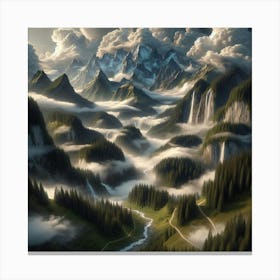 Valley Of Clouds 1 Canvas Print