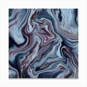 Earthen Swirl Square Canvas Print