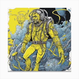 Cosmic Opa With Headphones 1 Canvas Print