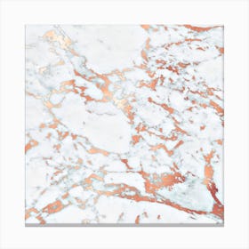 Rosegold and Marble Canvas Print