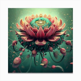 Surreal 3d Flower 1 Canvas Print