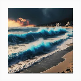 Stormy Seascape Canvas Print