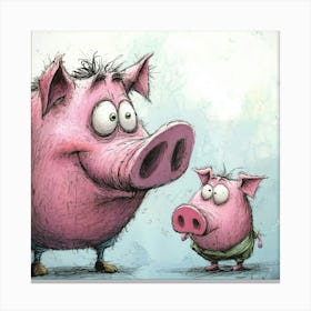 Little Pigs Canvas Print