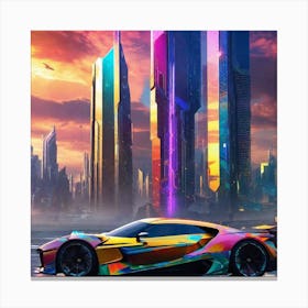 Futuristic Car 53 Canvas Print