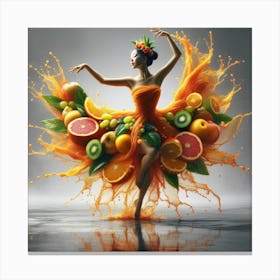 Fruit dancing 4 Canvas Print