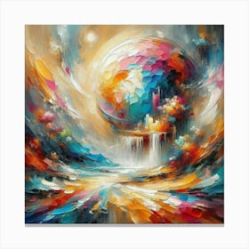 Abstract painting art decoration 3 Canvas Print