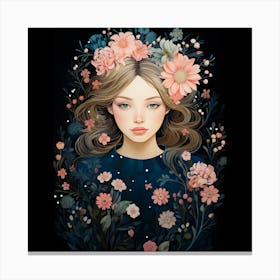 Flower Girl Canvas Print