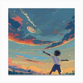 Boy In The Sky Canvas Print