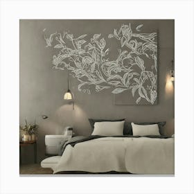 Abstract Floral Wall Art 7 Canvas Print