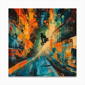 Bmx Rider Canvas Print