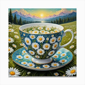 Daisy Cup 1 Canvas Print