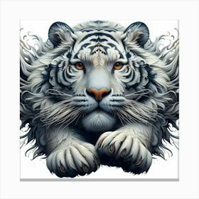 White Tiger 18 Canvas Print