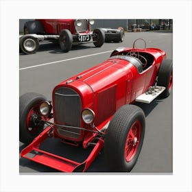 Old Race Cars Canvas Print