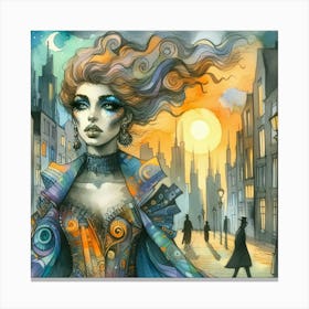 Steampunk Girl 1 Canvas Print