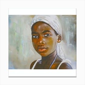 Beautiful African Girl Canvas Print